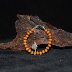 Wooden Rosary Bracelet withTasle cross